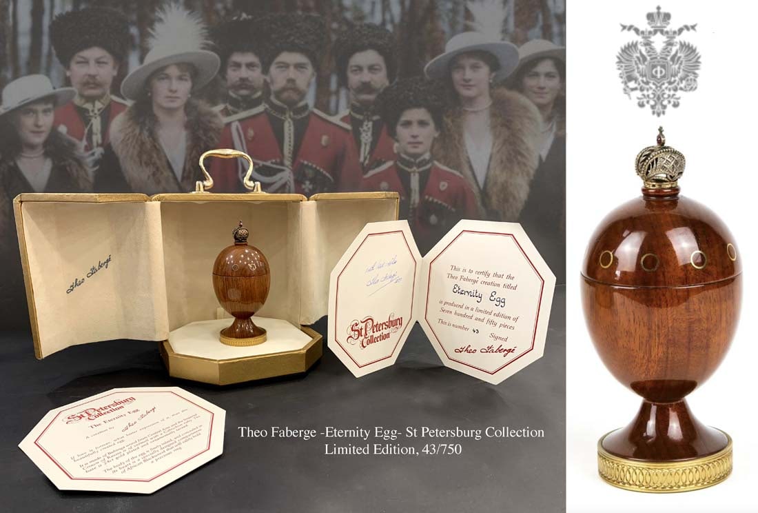 St Petersburg Collection Theo Faberge Entity Egg, Ltd Edition, COA, Boxed (1 of 1)