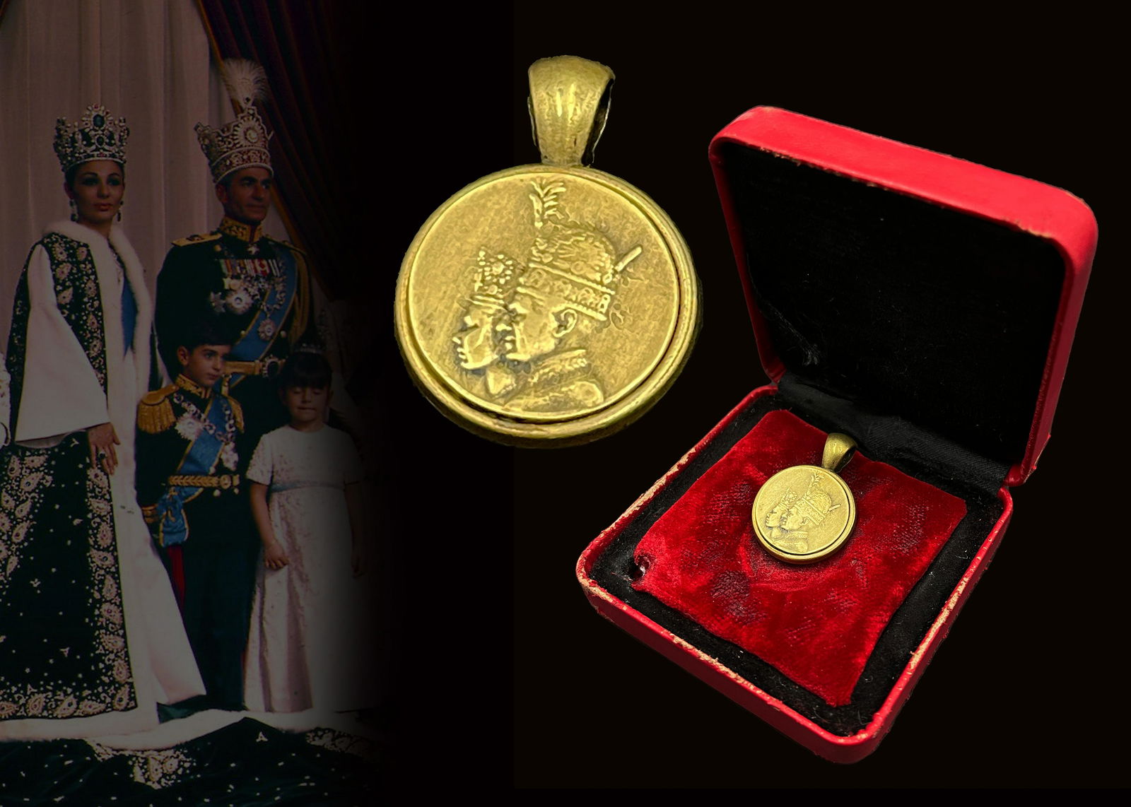 A King Of Iran Mohammad Reza Shah Pahlavi Coronation Commemorative Medal, Boxed (1 of 5)