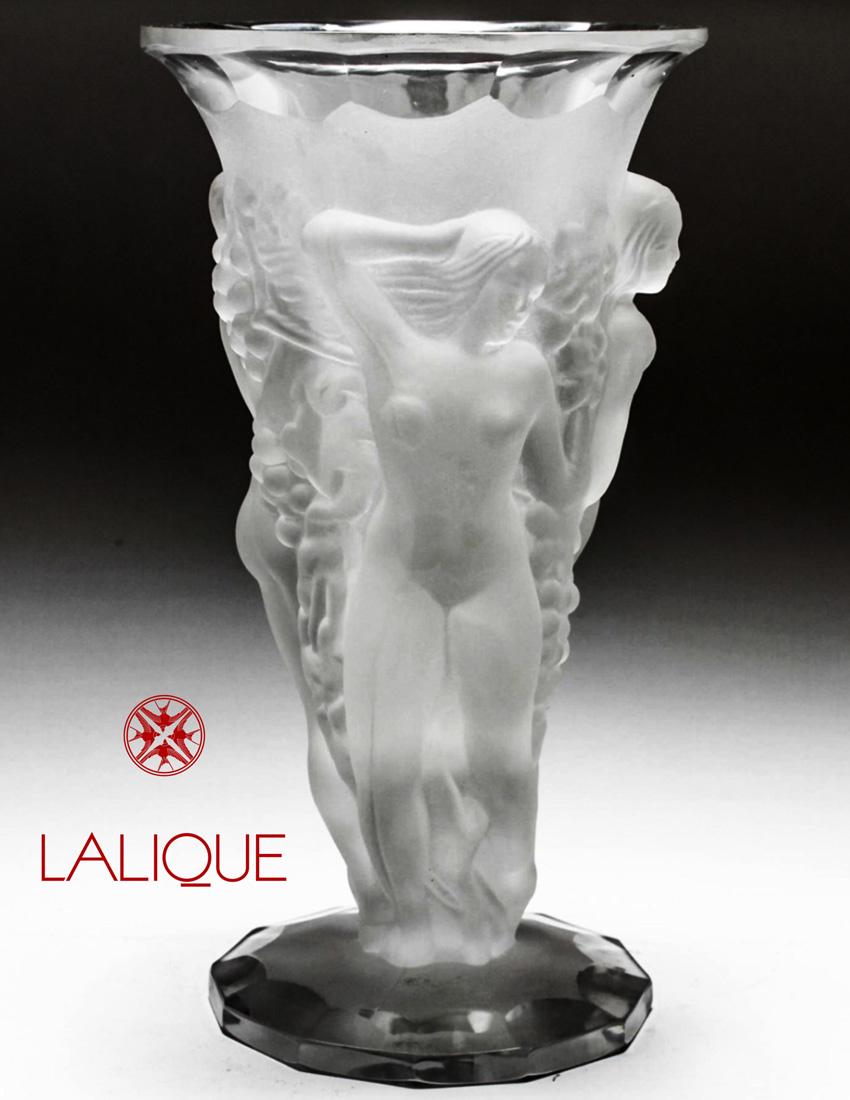 Three Graces, A Rare Rene Lalique Frosted Crystal Art Glass, Signed (1 of 5)