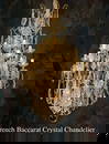 A Large French Baccarat Crystal Chandelier