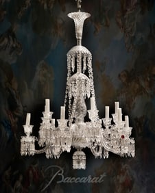 A French Baccarat Crystal Chandelier 12-Lights