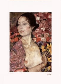 The Dancer Portrait, A GUSTAV KLIMT Lithograph Print, Limited Edition