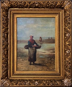 An Oil On Canvas Framed Painting, Signed