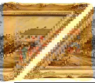 The Duke Of York Inn, An English Oil On Board Painting, Signed