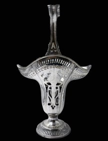 An Antique Continental Silver-plated Vase