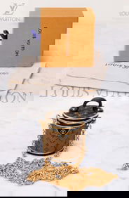 A Collectible Limited Edition Louis Vuitton Cannes Monogram Reverse Micro Necklace Shoulder Bag