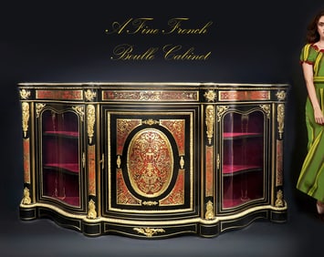 A Large French Boulle Bronze Cabinet