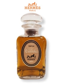 A Large French Hermes Decorative Perfume Glass Bottle