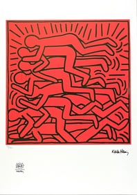 A KEITH HARING Untitled Limited Edition Official Lithography Print