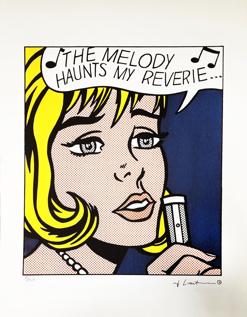 The Melody Haunts My Reverie... , A Signed ROY LICHTENSTEIN Lithography, Ltd Edition Print (1 of 3)