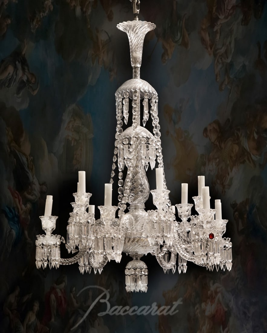 A French Baccarat Crystal Chandelier 12-Lights (1 of 2)