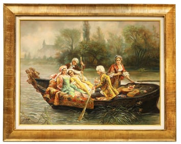 An Oil On Canvas Painting, Jamshid Towfighi Signed