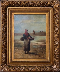 An Oil On Canvas Framed Painting, Signed