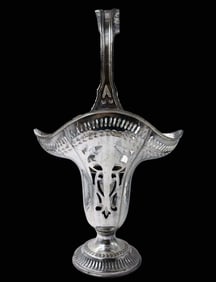 An Antique Continental Silver-plated Vase