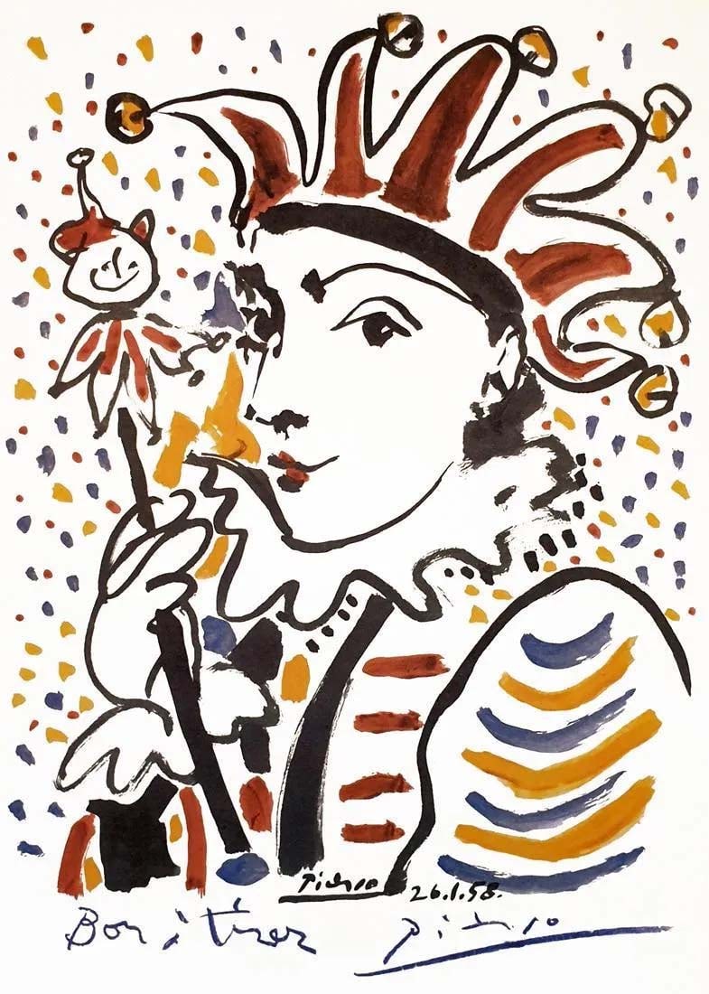 CARNAVAL DE NICE, PABLO PICASSO ORIGINAL LITHOGRAPH COA (1 of 5)