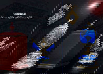 A Franklin Mint House of Faberge PEACE ON EARTH MILLENNIUM Egg, Boxed