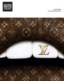 A Giuliano Bekor Fine Art Photography, Lips L2 Louis Vuitton 3D