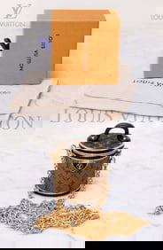 A Collectible Limited Edition Louis Vuitton Cannes Monogram Reverse Micro Necklace Shoulder Bag