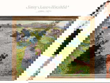 A Large Oil On Canvas Painting, Emmy Leuze-Hirschfeld Signed