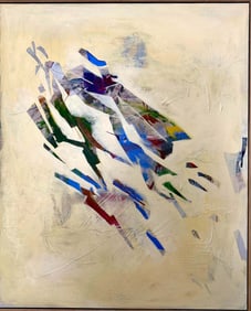 A Contemporary Modern Acrylic Painting On Canvas