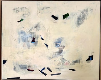A Contemporary Modern Acrylic Painting On Canvas