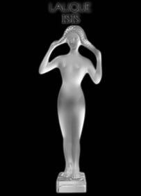 Isis, A Large Vintage LALIQUE Frosted Crystal Figurine, Signed