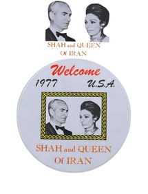 An Iranian Persian Royal Family Welcome To The USA, 1977, Pin