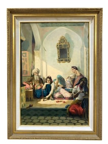 An Orientalist Oil on Canvas Post Joseph Caraud Painting