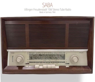 A Vintage 20th C. German SABA Villingen Freudenstadt 15M Stereo Tube Radio