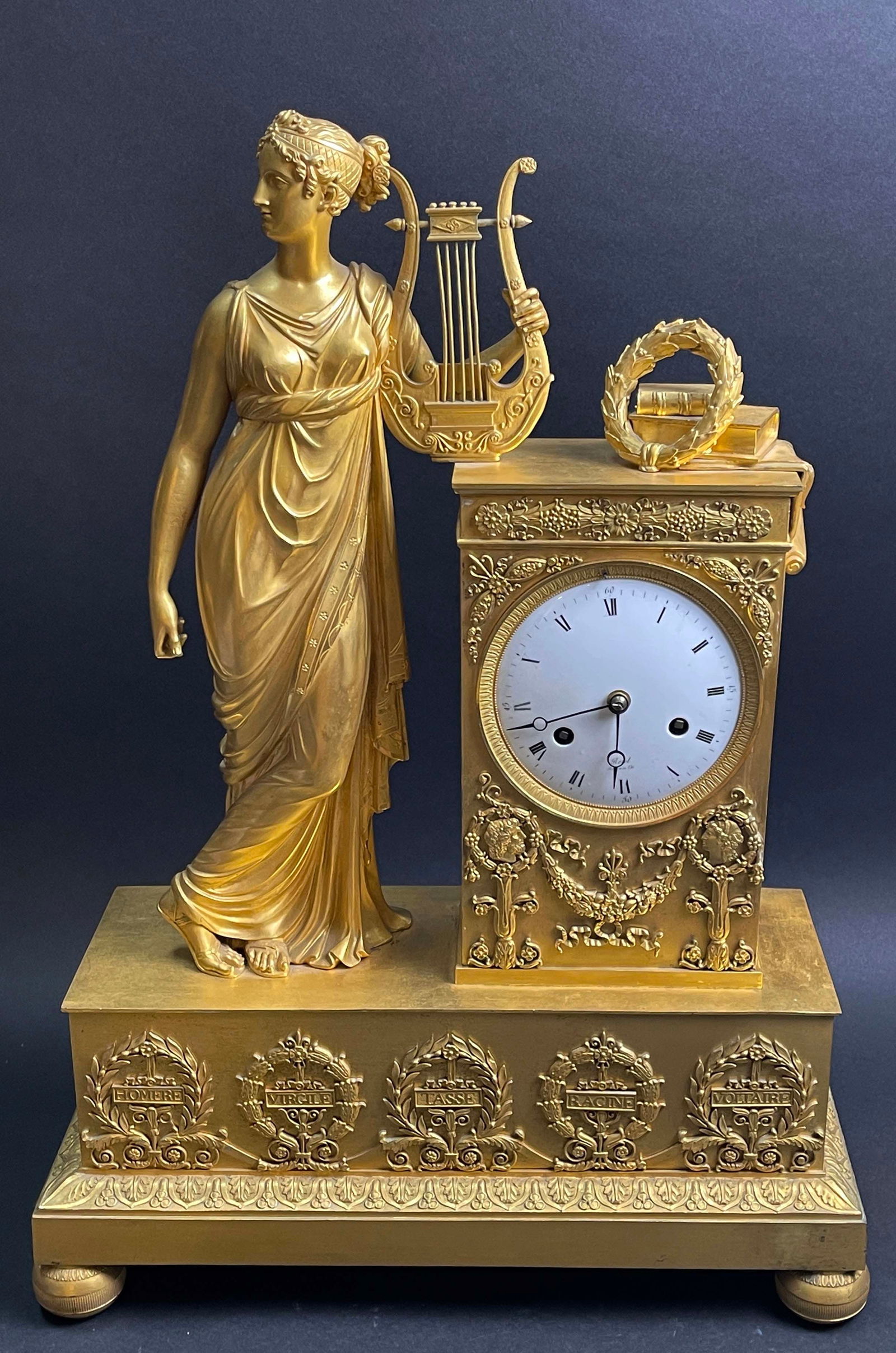19th Century French Figural Ormolu Bronze Clock (1 of 12)