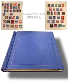 A Valuable 20th C. German Stamps Album, Circa 1920-49