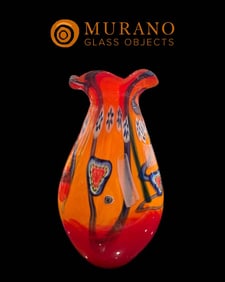 A Large Italian Murano Art Glass Vase