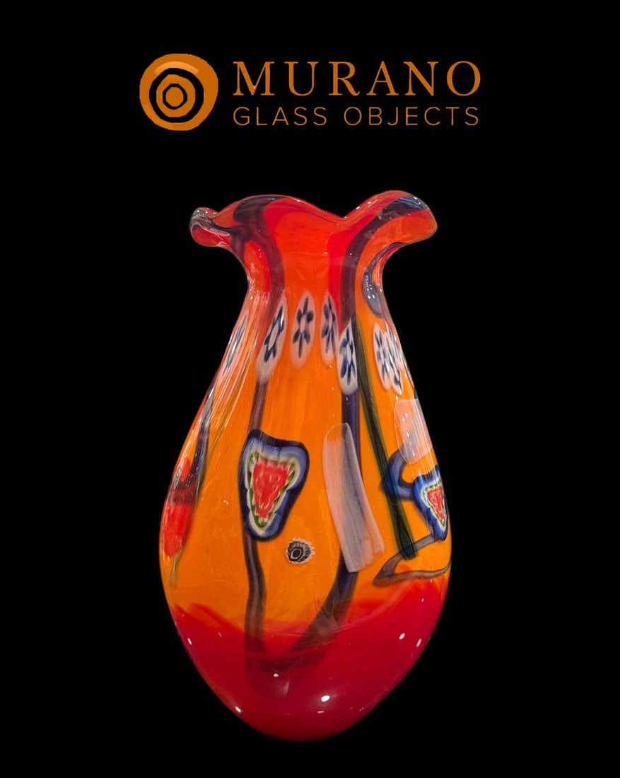 A Large Italian Murano Art Glass Vase (1 of 5)