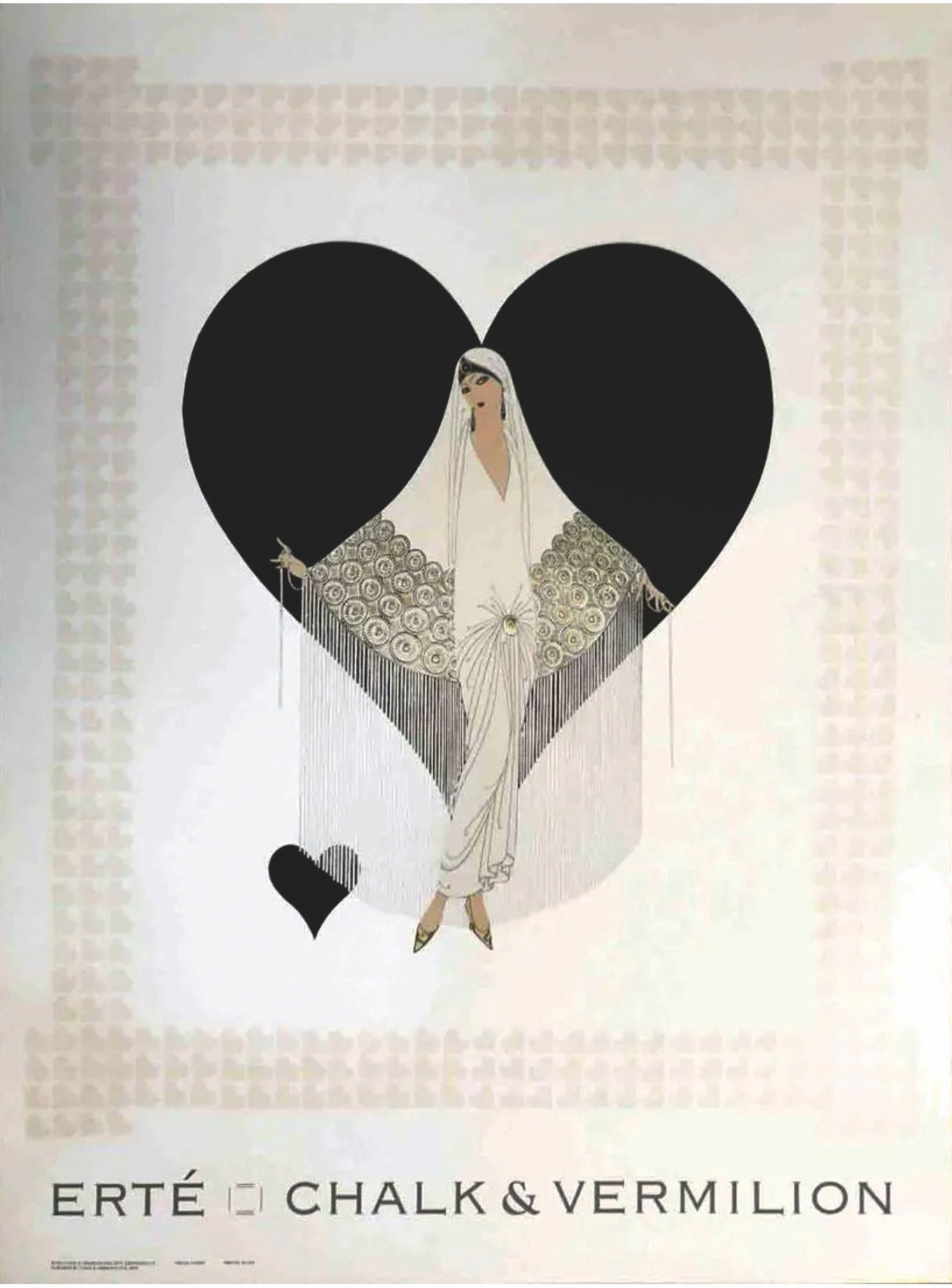 Fringe Gown, A Vintage ERTE Lithography Poster, 1993 (1 of 2)