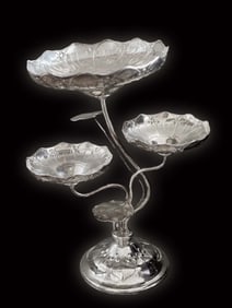 A Silver-Plate Epergne Centerpiece