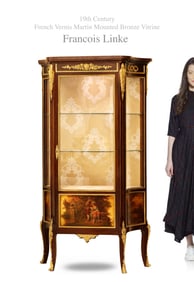 A Fine 19th Century French Francois Linke Signed Vitrine/Cabinet