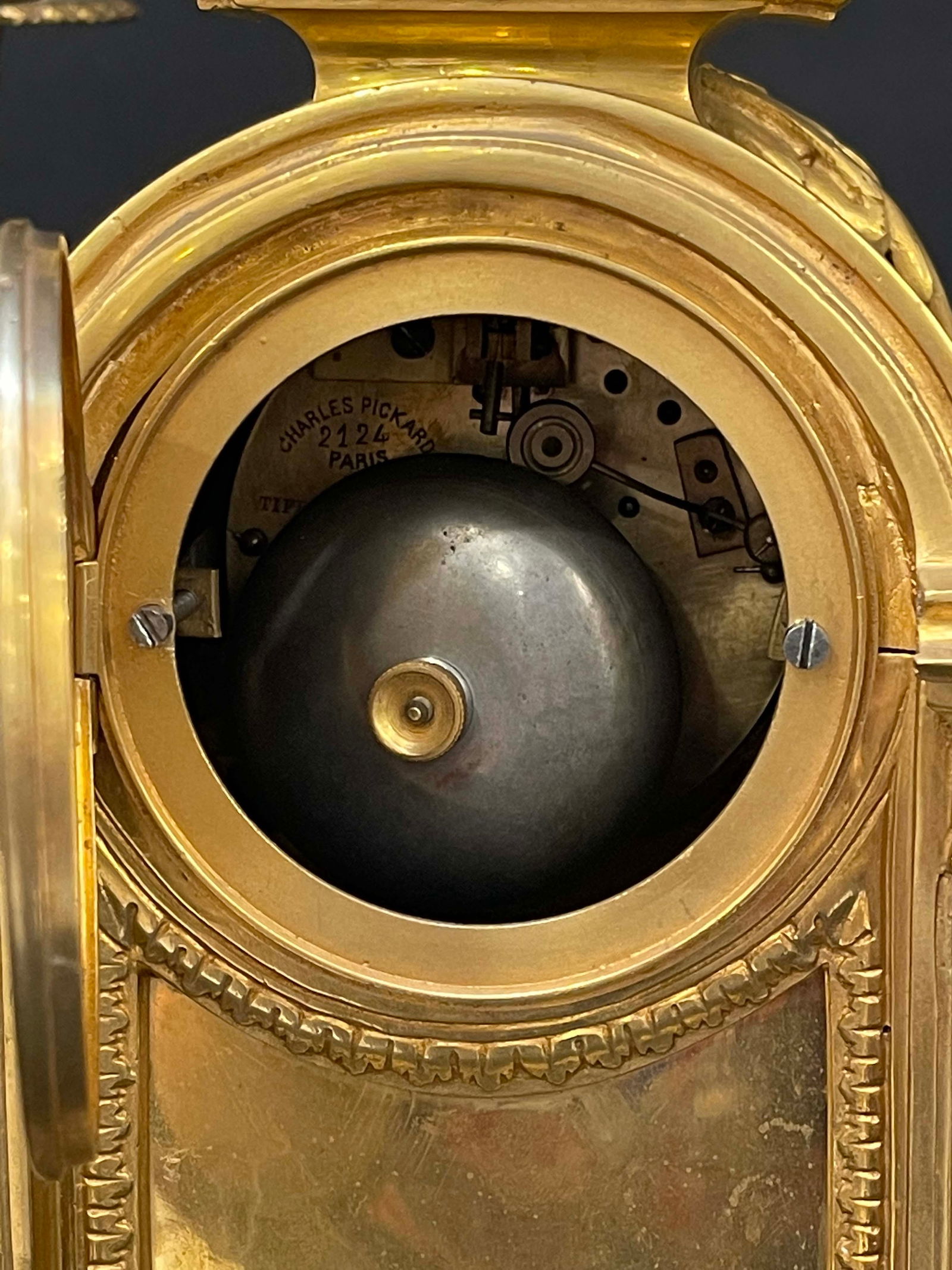 19th C. Tiffany & Co. Bronze Champleve Clock Set - 7