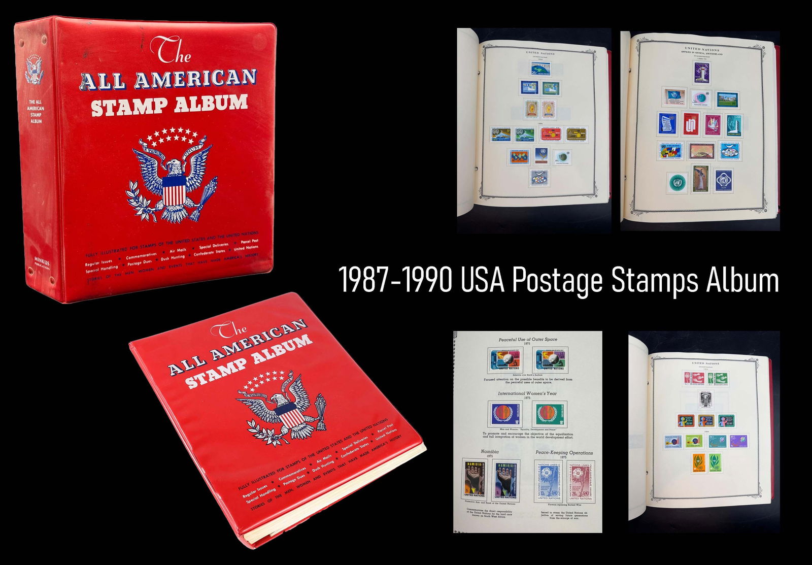 1987-1990 USA Postage Stamps Album (1 of 10)