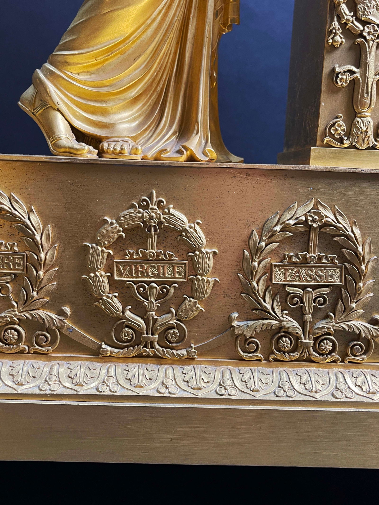 19th Century French Figural Ormolu Bronze Clock - 11