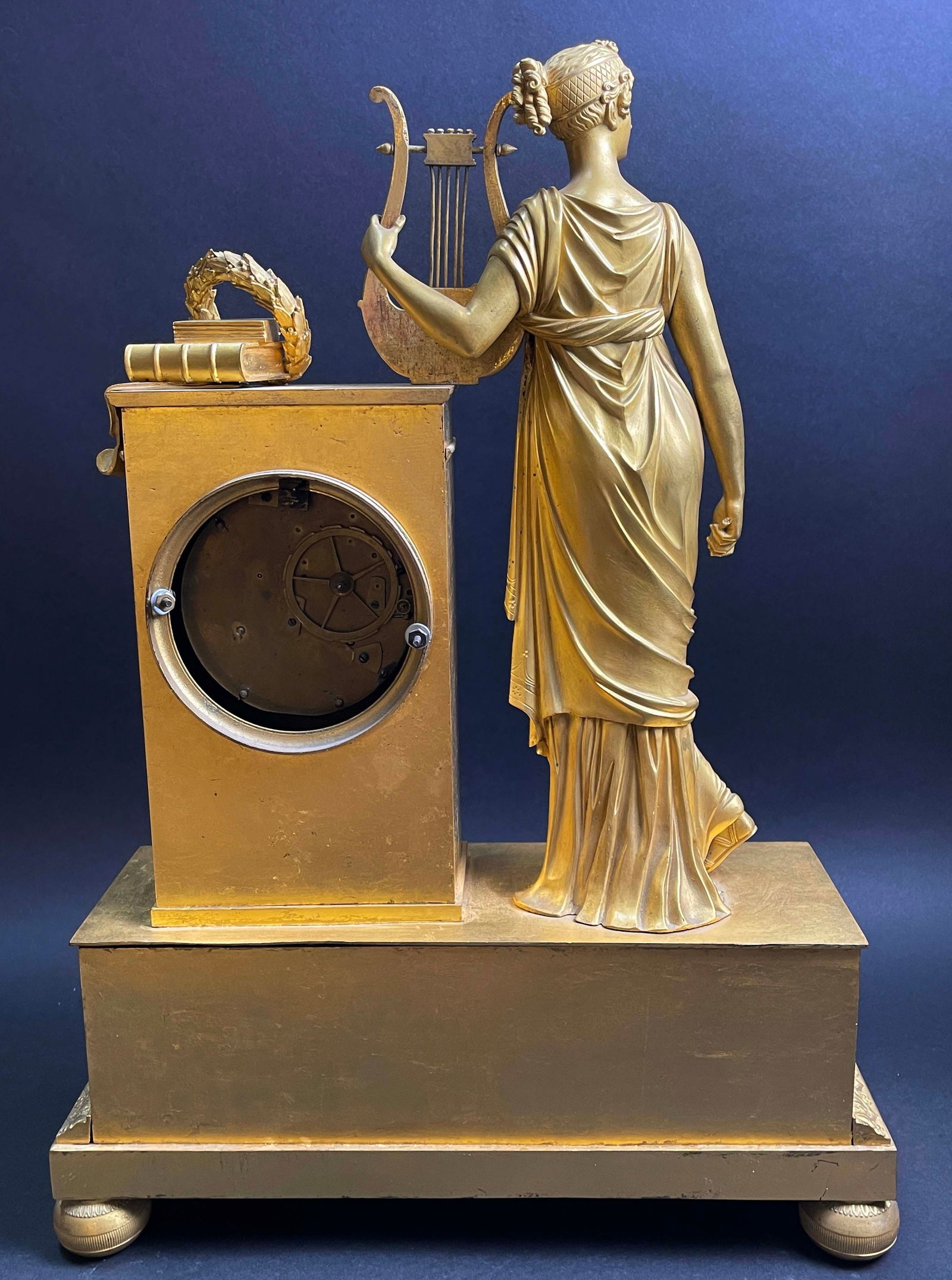 19th Century French Figural Ormolu Bronze Clock - 7