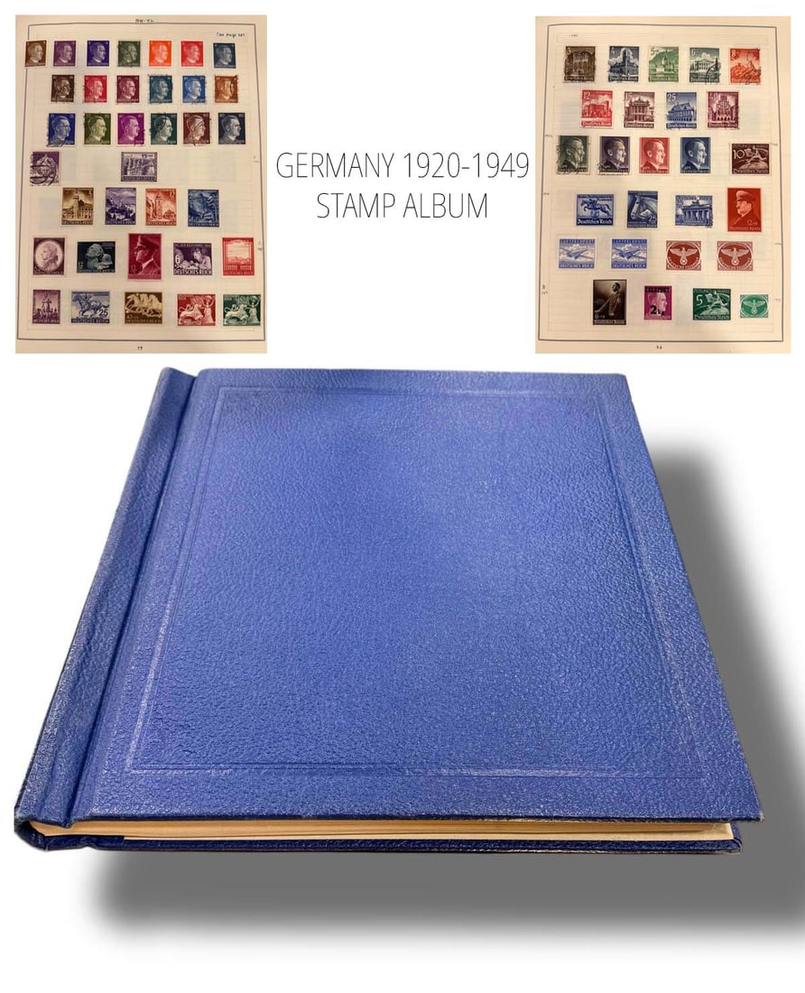 A Valuable 20th C. German Stamps Album, Circa 1920-49 (1 of 11)