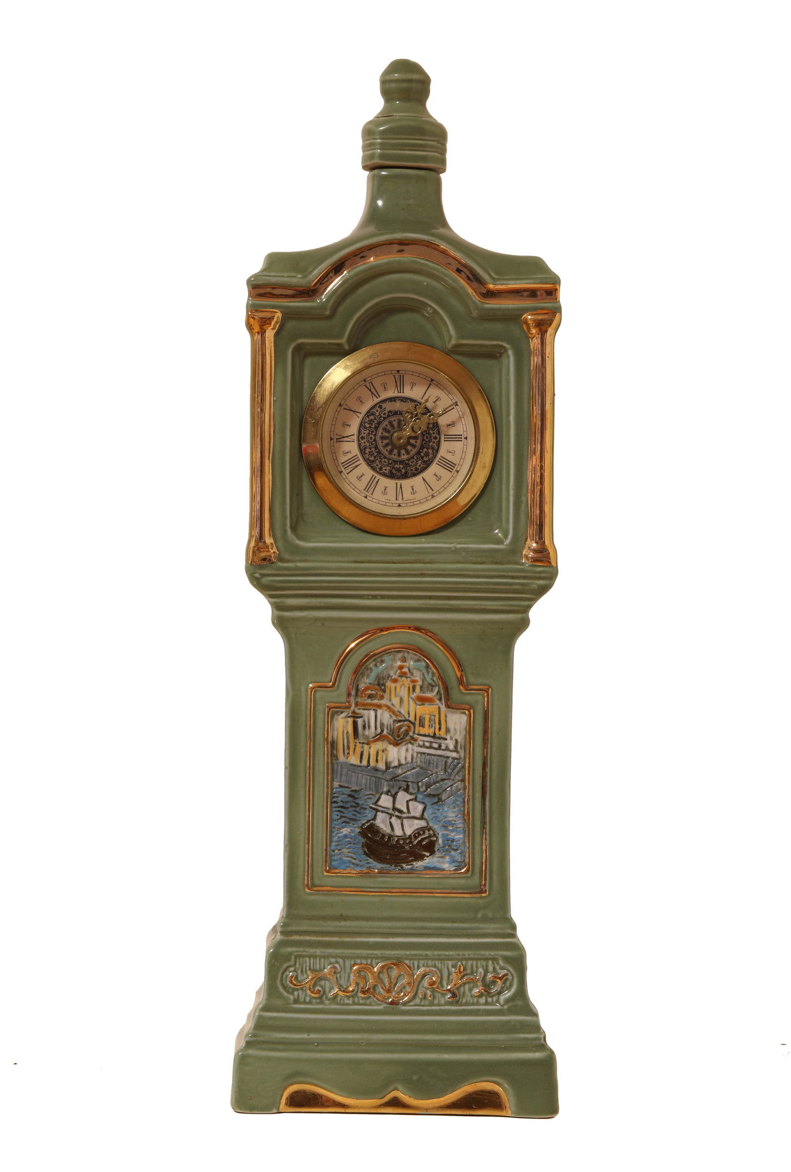 The Queen Anne Stand Clock Lidded Decanter - 3