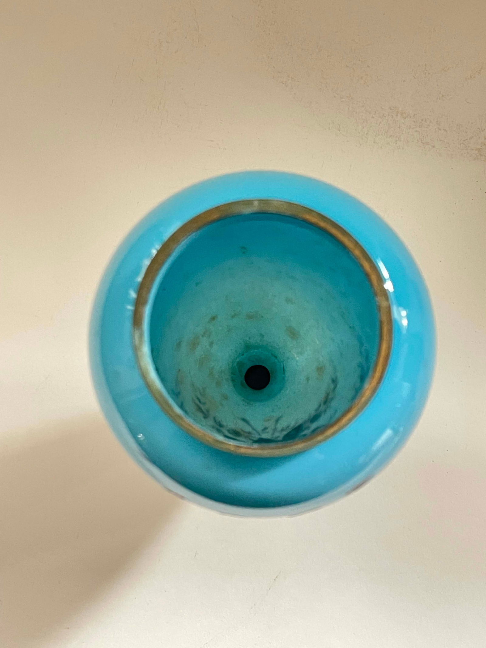 An Impressive 19th C. French Baccarat Hand Painted Opaline Glass Vase - 4