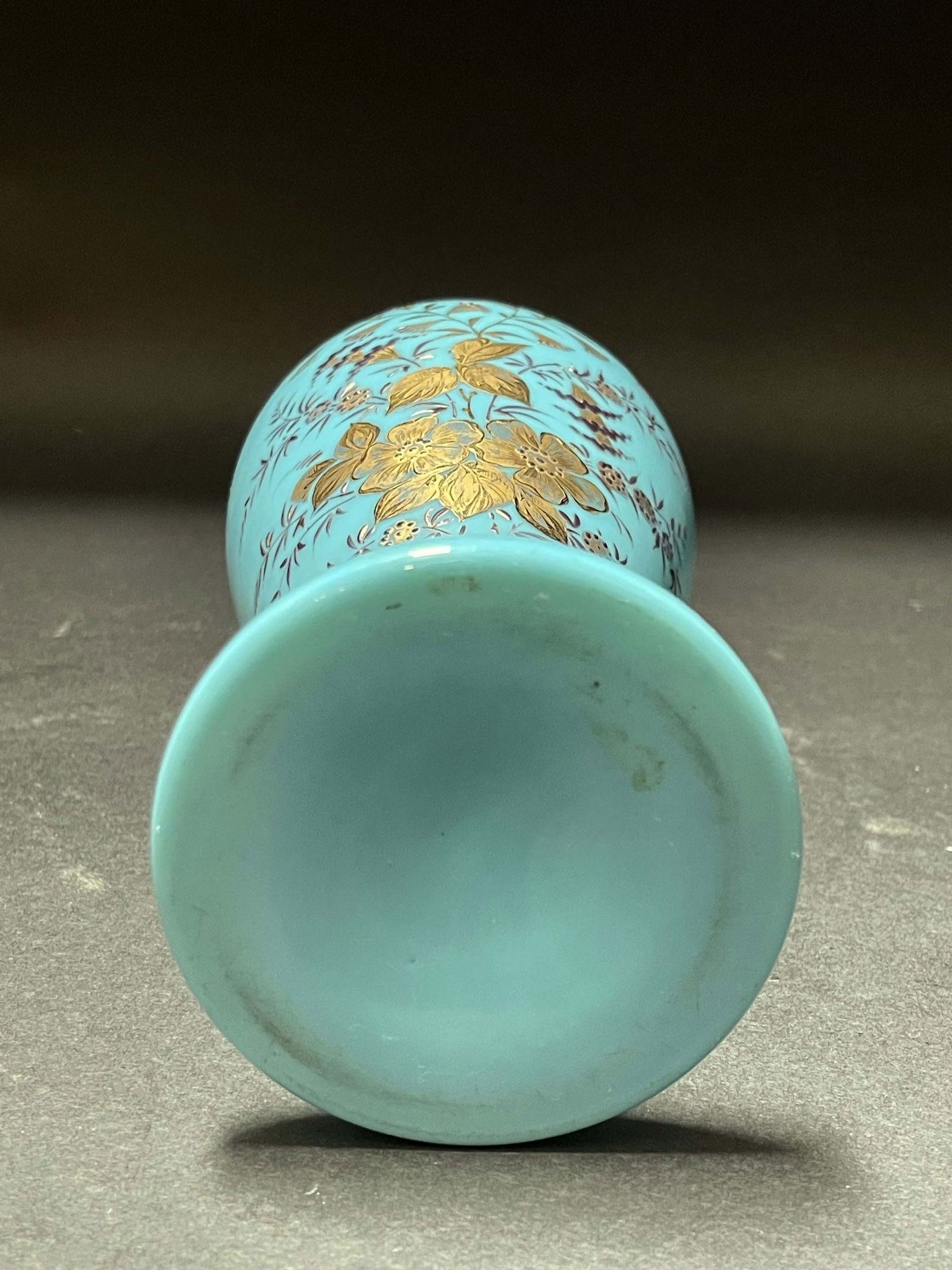 An Impressive 19th C. French Baccarat Hand Painted Opaline Glass Vase - 5