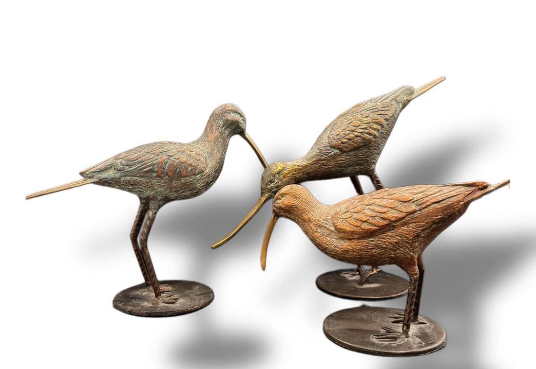 A Lot of Three Bird Decorative Figurines: A Lot of Three Birds Sculptures. biggest size: 11.5" x 7.5"