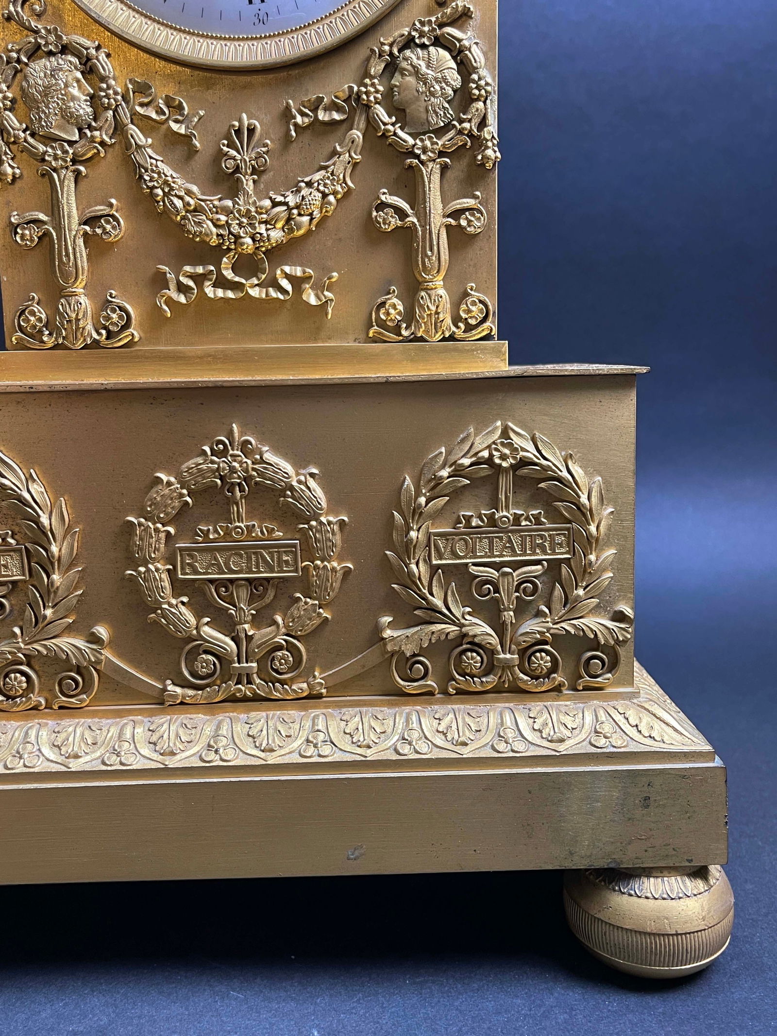 19th Century French Figural Ormolu Bronze Clock - 12