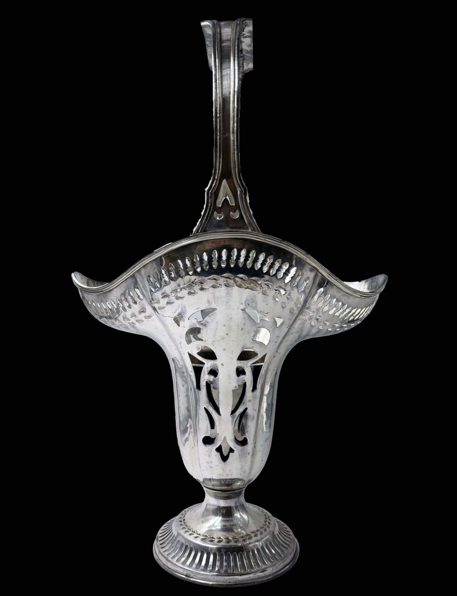 An Antique Continental Silver-plated Vase (1 of 3)