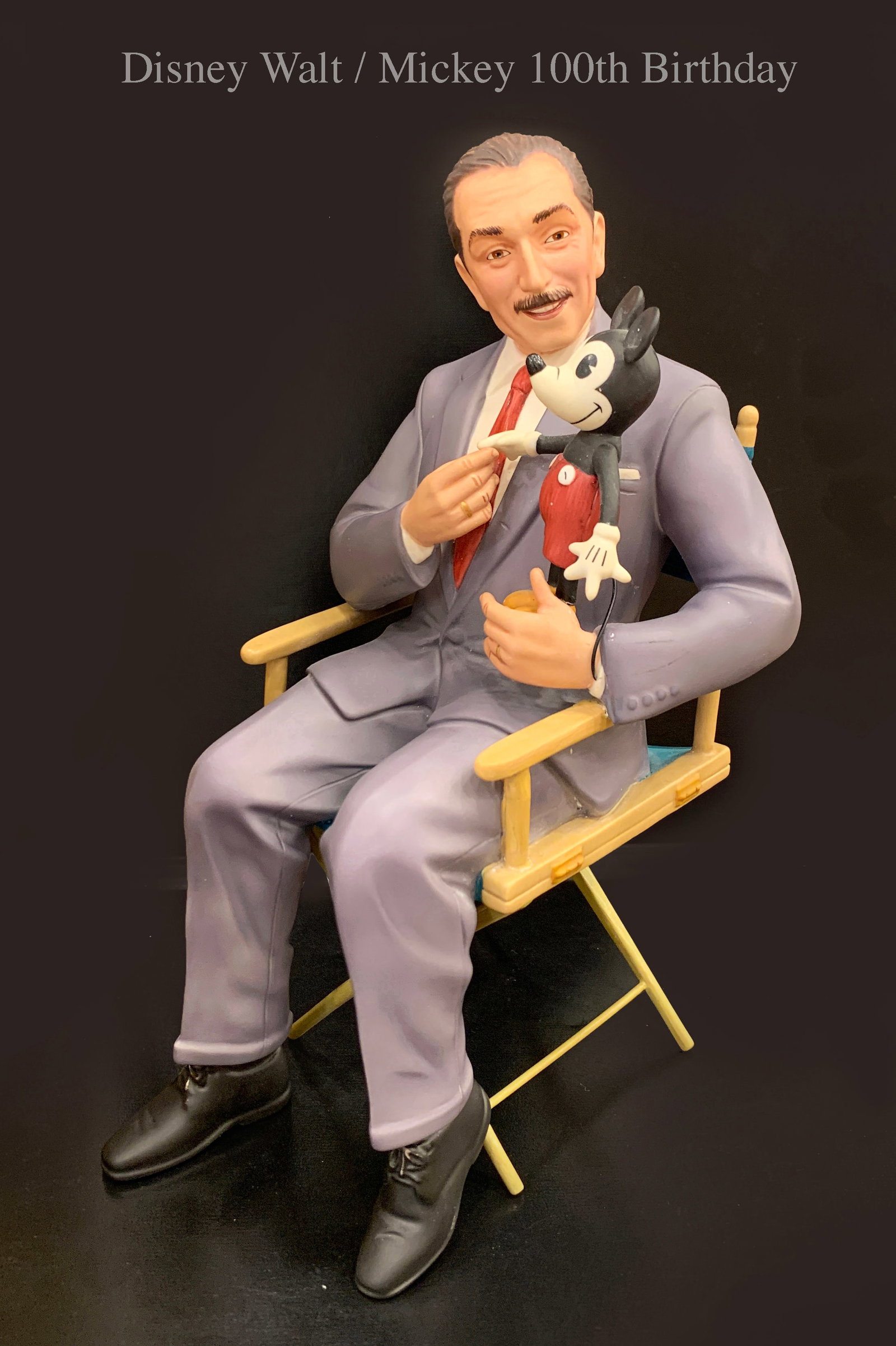 Walt Disney & Mickey Mouse, A Celebrating Walt Disney's 100th Birthday Ceramic Figurine (1 of 4)