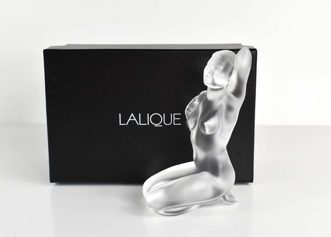 Petite Nue Aphrodite, A Lalique Frosted Clear Crystal Figurine, Signed, Boxed (1 of 1)