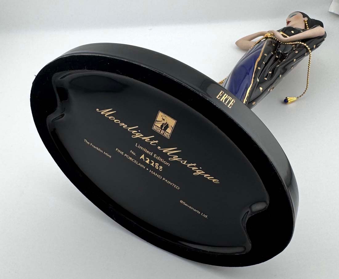 A House of ERTE Moonlight Mystique Art Deco Limited Edition Figurine, Hallmarked - 10